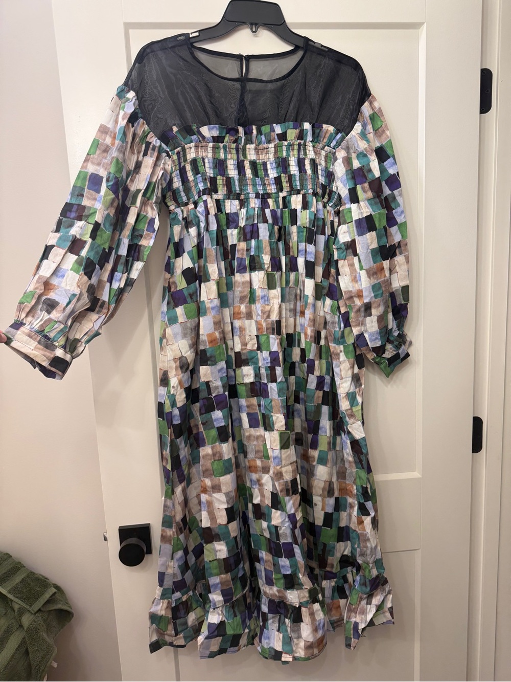 Multicolor Patterned Dress